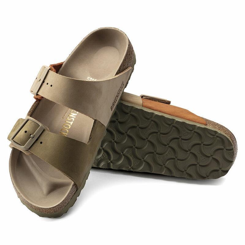 Birkenstock Split Hex Nubuck Arizona Dame Khaki | DK 94VRW